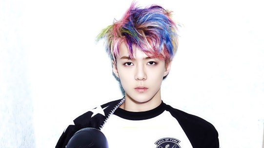 Sehun Rainbow Hair